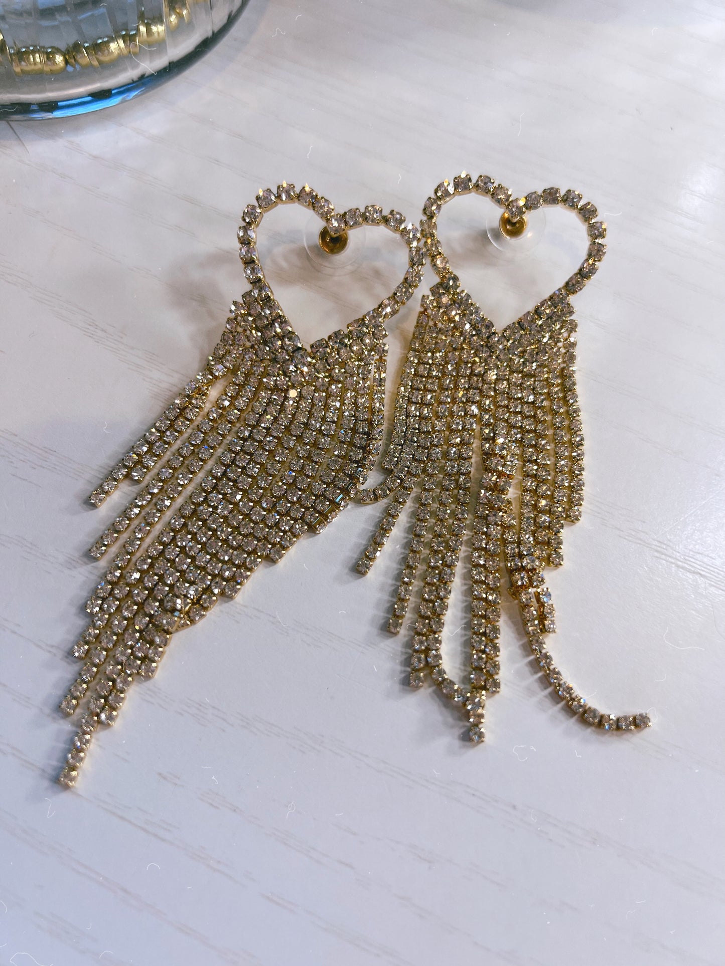 HEART drop earrings